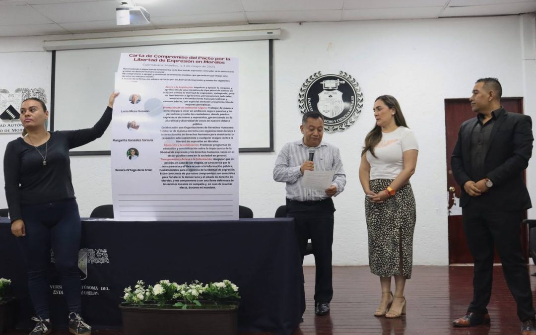 Jessica Ortega, única candidata en firmar Pacto por la Libertad de Expresión en Morelos