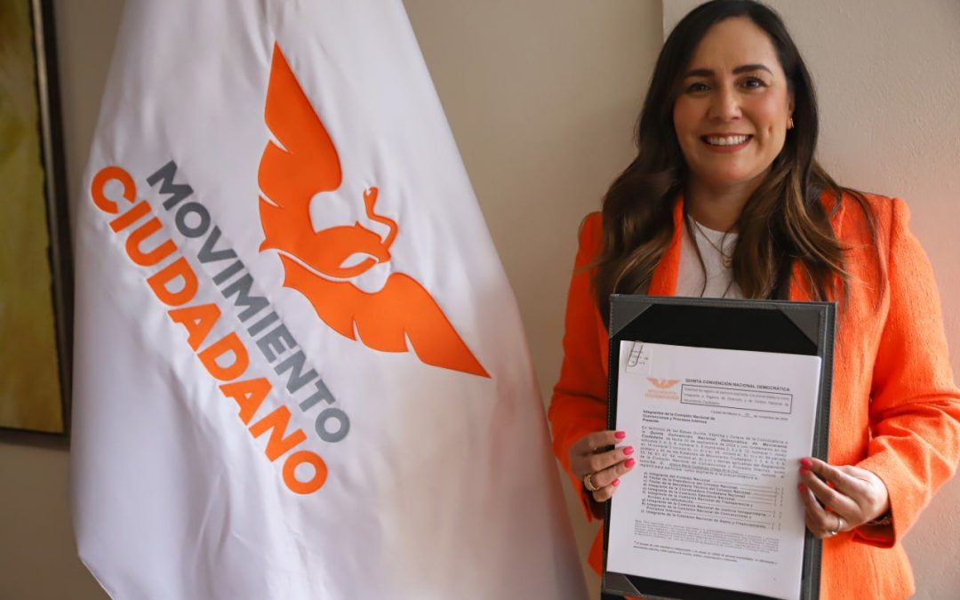Jessica Ortega se registra para presidir el Consejo Nacional de Movimiento Ciudadano